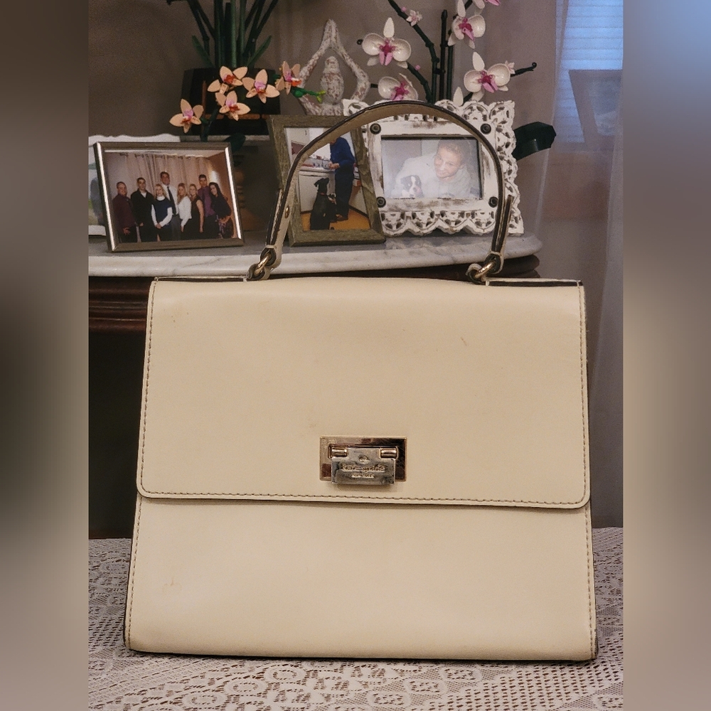 Kate Spade Cream Leather Satchel